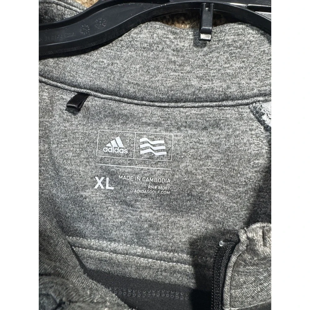 Adidas Golf sz‎ XL Climaheat Competition Quilted 1/4 zip Jacket Top